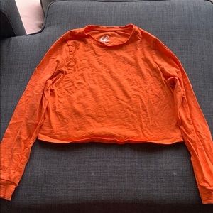 Orange cropped tee